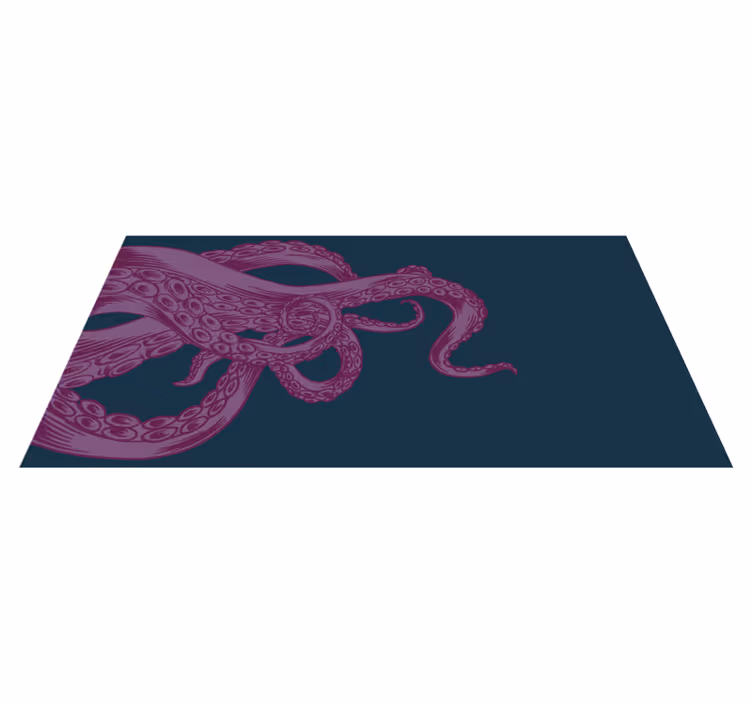Covor vinil animal suprapunere ornament de caracatiță - TenStickers
