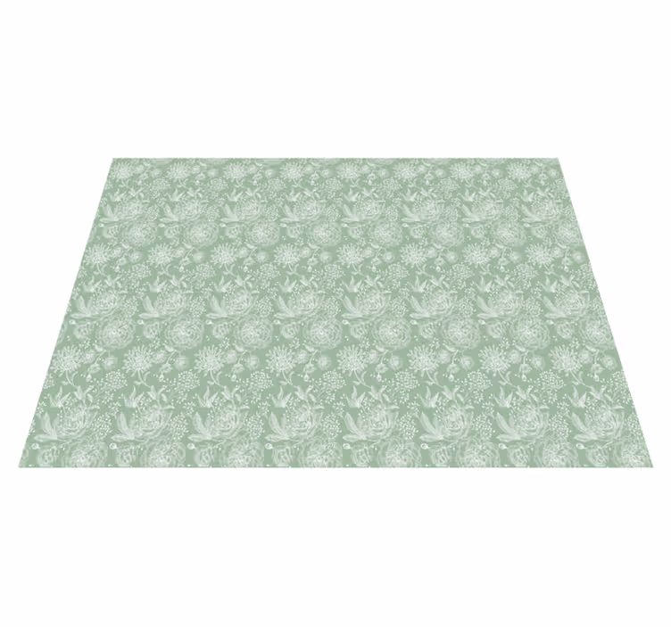 Covor vinil flori și plante suprafața Eleganță Florală - TenStickers