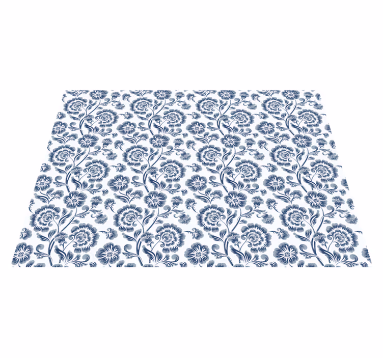 Covor vinil flori și plante floral Elegance Pattern - TenStickers