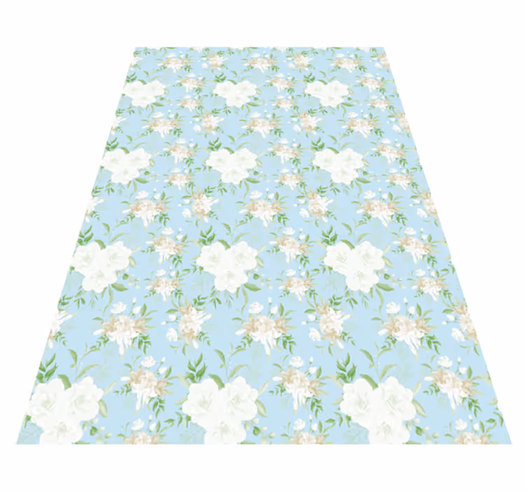 Covor vinil flori și plante senină eleganță florală - TenStickers