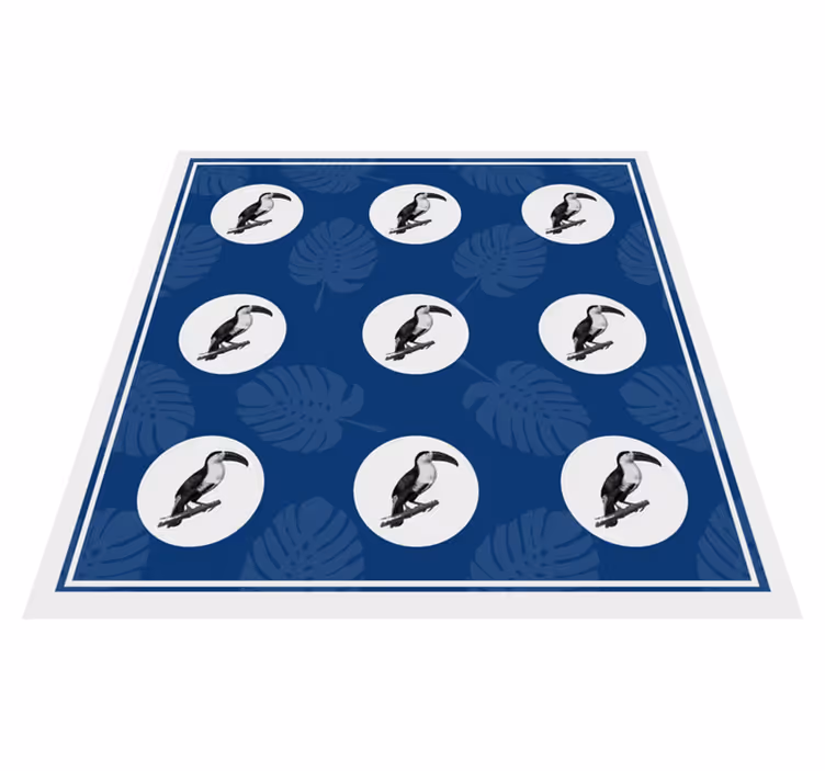 Covor vinil animal model de tucan tropical - TenStickers