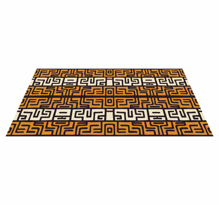 Covor vinil vărgat model geometric labirint - TenStickers