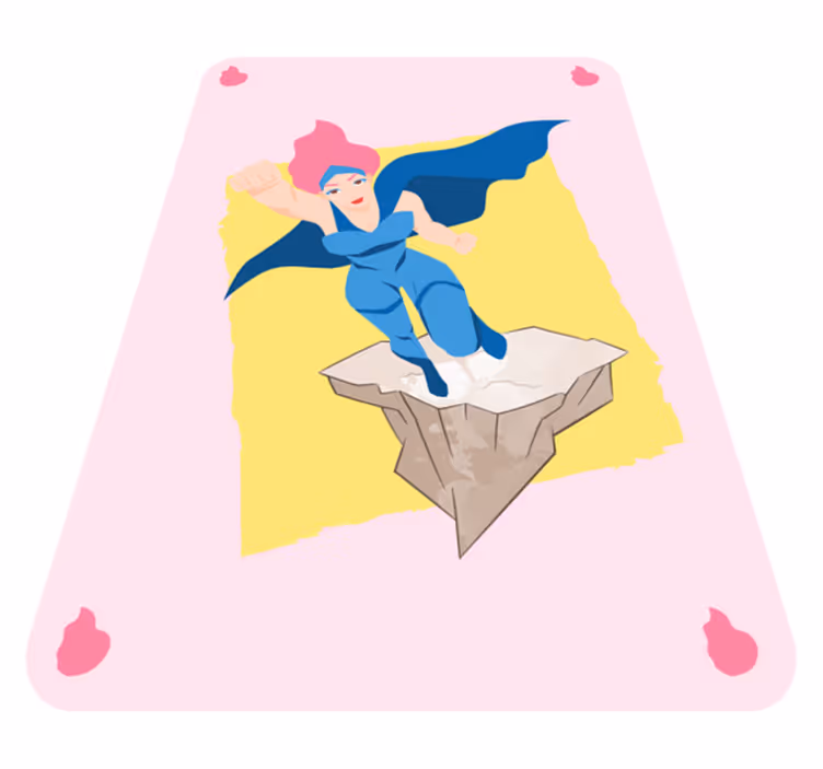 Covor de vinil pentru copii imagini de aventură cu supereroi - TenStickers