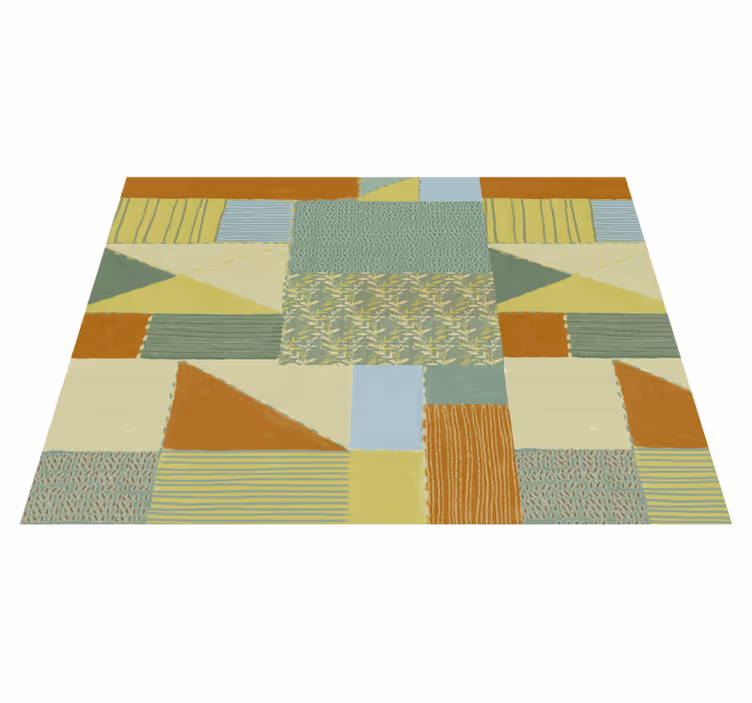 Covor de vinil geometric tapiserie geometrică mozaic - TenStickers