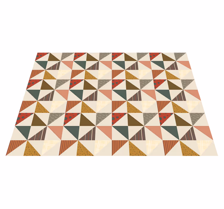 Covor de vinil geometric forme geometrice eclectice - TenStickers