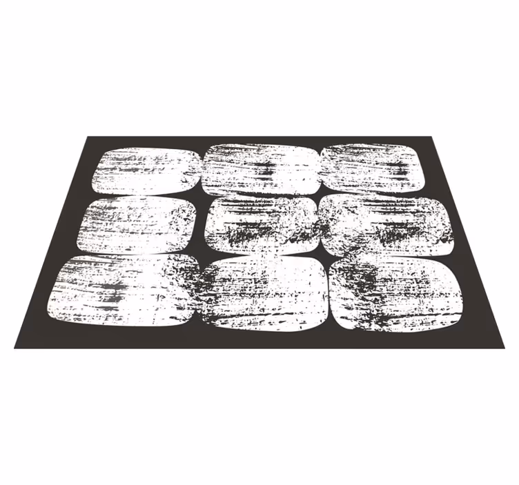 Covor de vinil dreptunghi blocuri monocrome texturate - TenStickers
