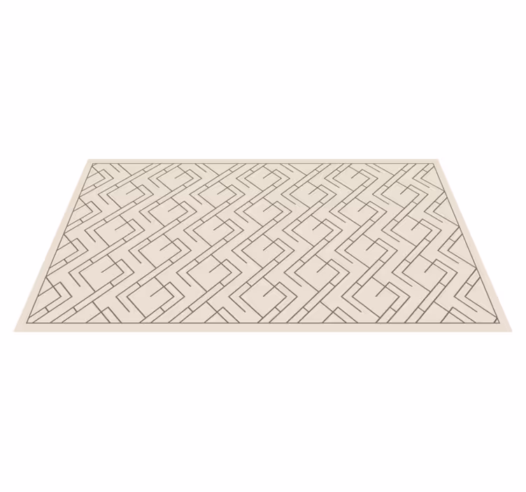 Covor de vinil geometric formă geometrică a labirintului - TenStickers