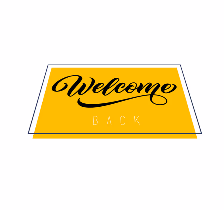 Covor vinil hol intrare salut revenire - TenStickers