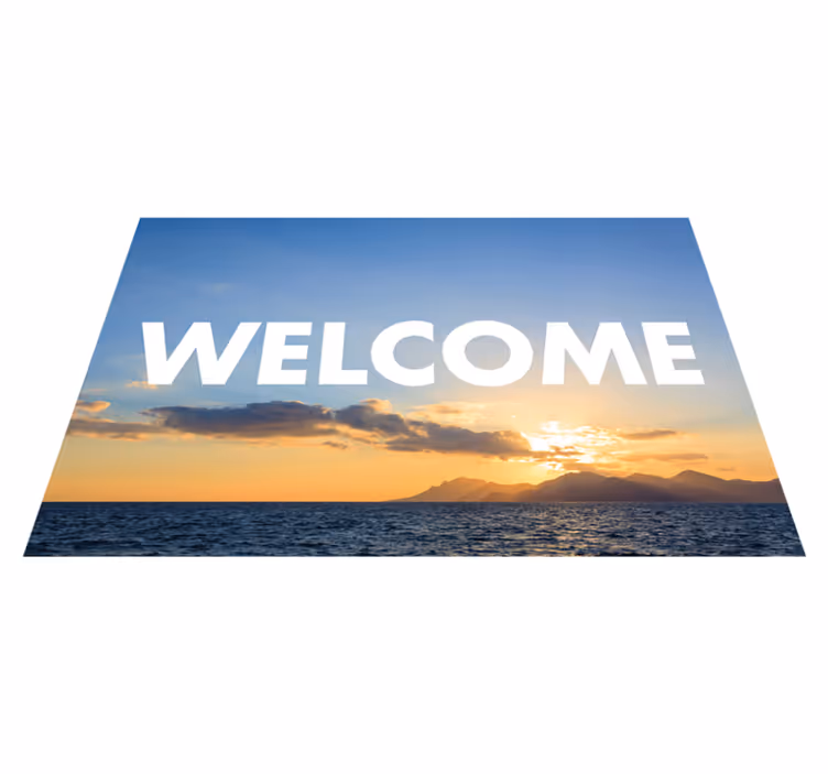 Covor vinil hol intrare intrarea de bun venit la apus - TenStickers
