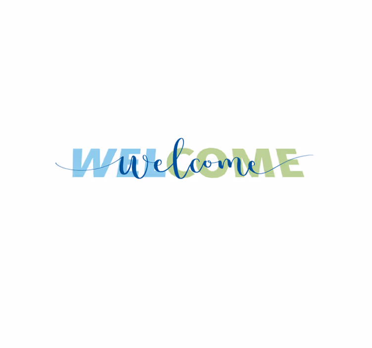 Cuvinte de bun venit gresie hol intrare - TenStickers