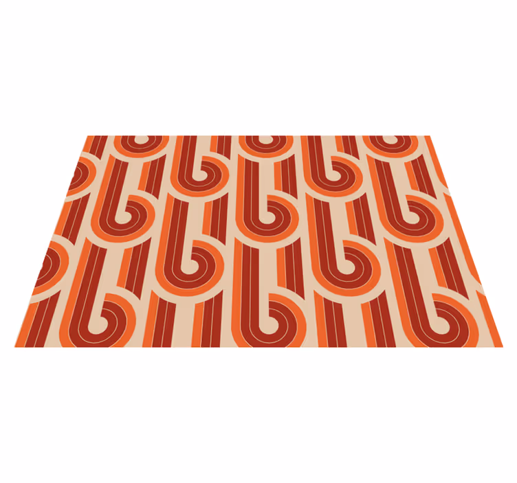 Covor de vinil geometric model geometric retro - TenStickers