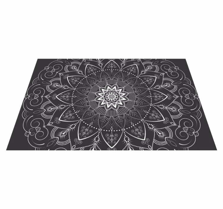 Covor vinil mandala simetrie model mandala - TenStickers