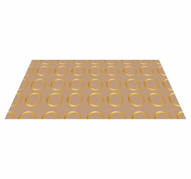 Model geometric cercuri aurii covoare geometrice - TenStickers