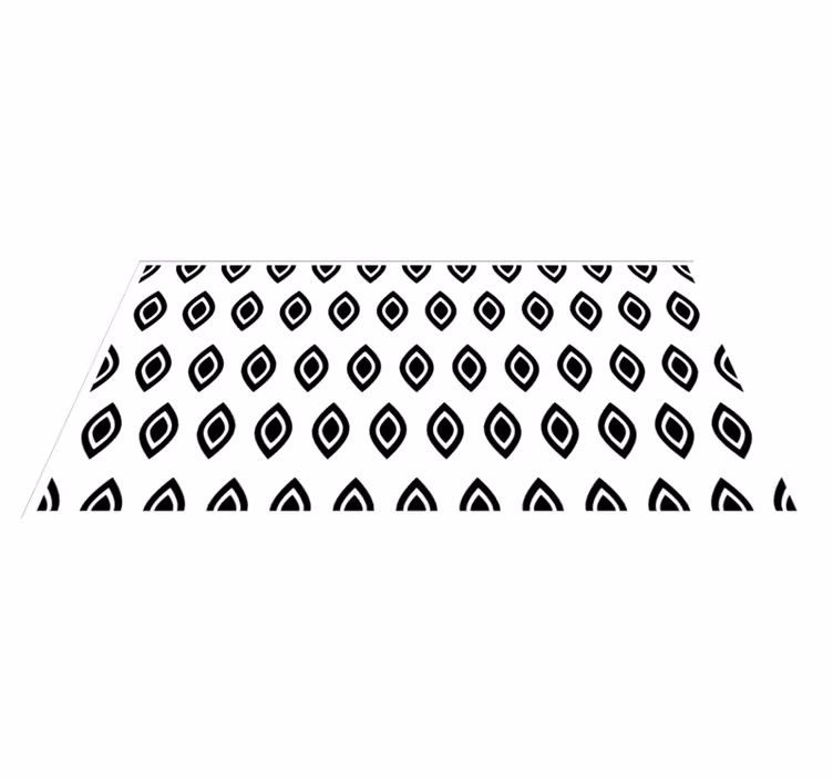 Covor vinil modern motiv geometric al ochilor - TenStickers