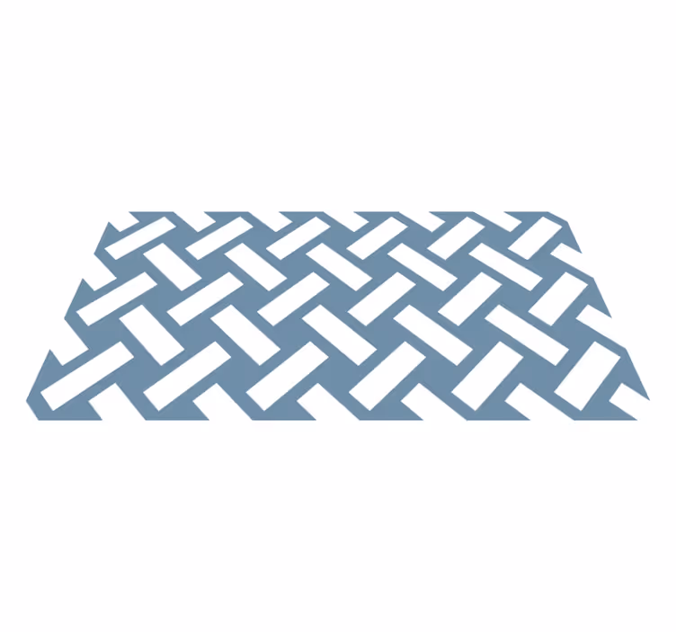 Covor de vinil geometric chevron contrastant - TenStickers