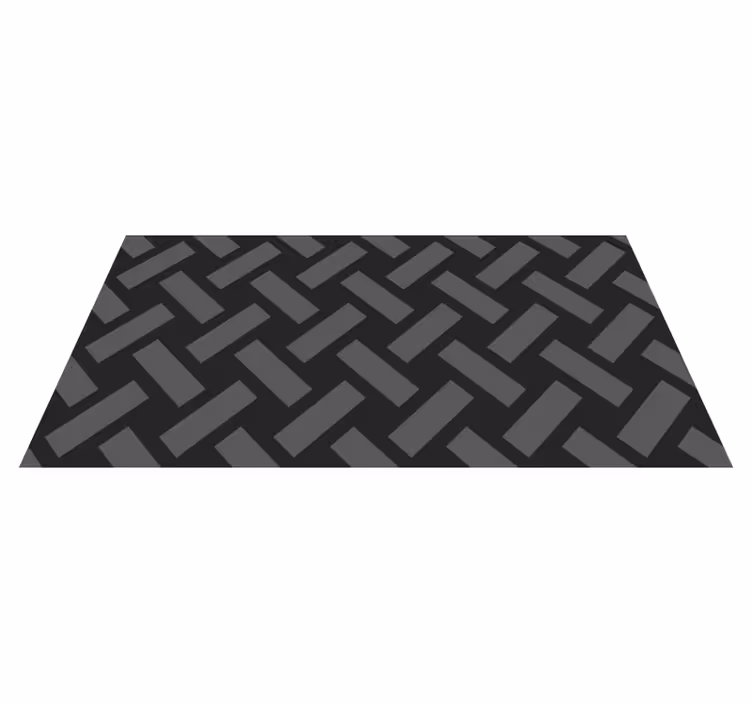 Covor de vinil geometric os de hering monocrom - TenStickers