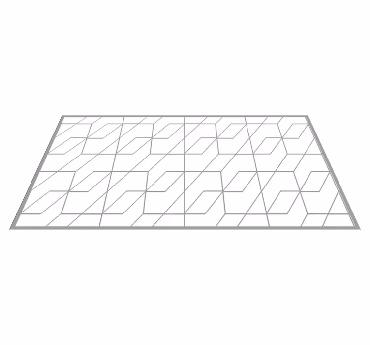Covor de vinil geometric model geometric în zig-zag - TenStickers