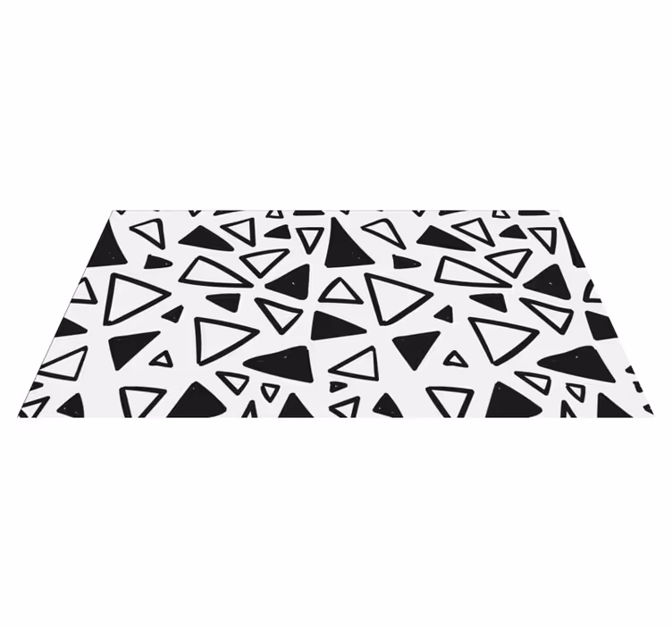Covor de vinil geometric triunghiular abstract - TenStickers