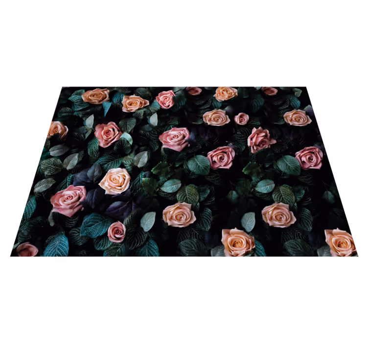 Covor vinil flori și plante imagini botanice florale - TenStickers