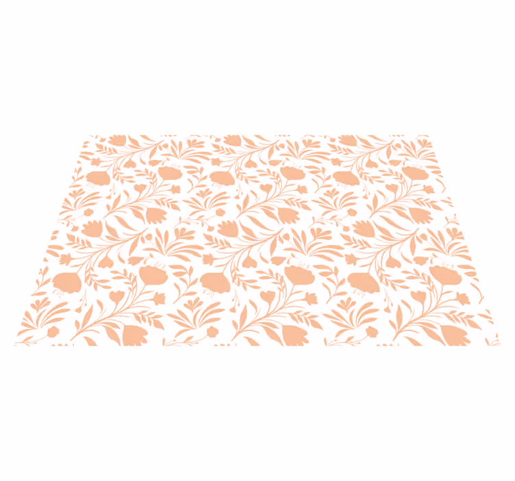 Covor vinil flori și plante cu model floral - TenStickers