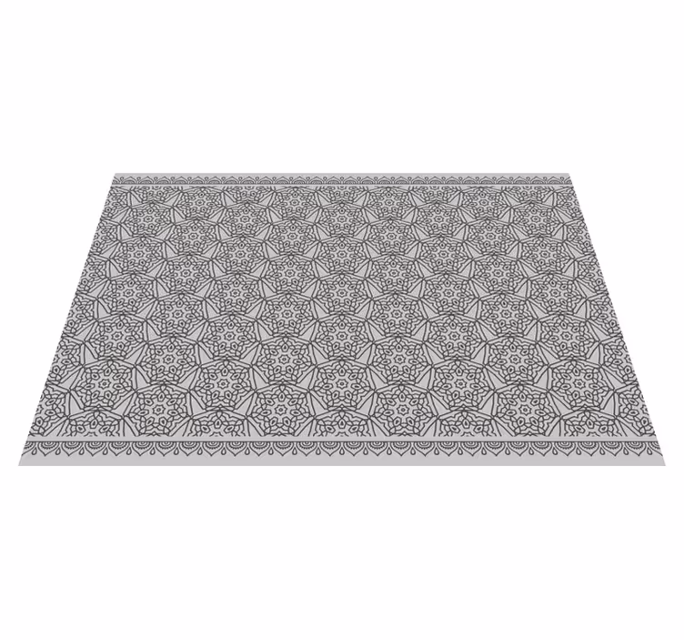 Covor geometric din vinil în stil arabesc abstract - TenStickers