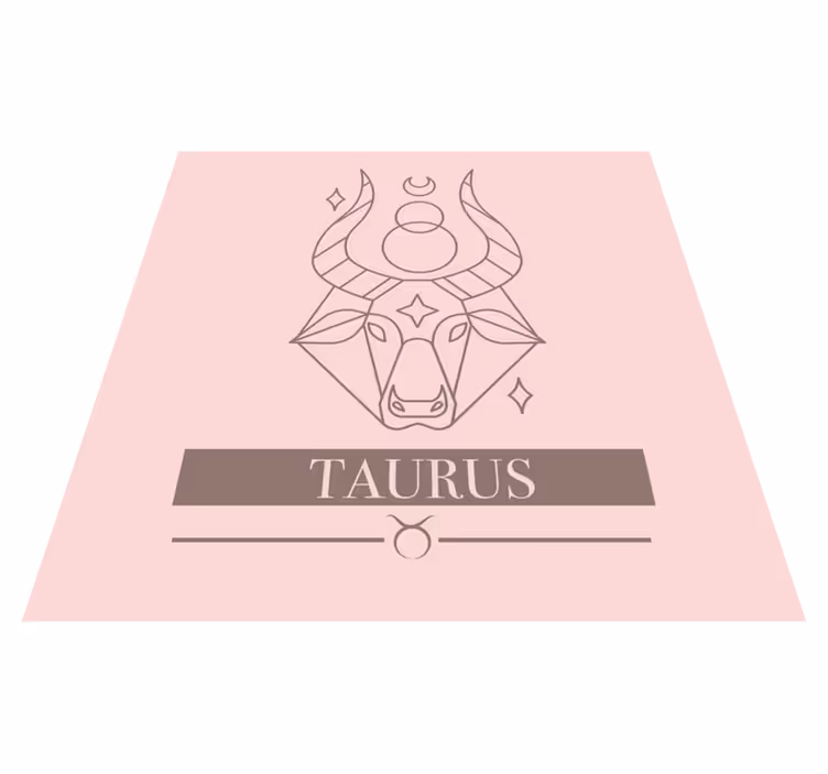 Covoare de vinil cu fraze zodia taur - TenStickers
