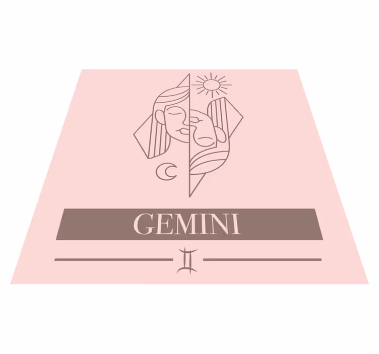 Covoare de vinil cu fraze design tematic gemeni - TenStickers