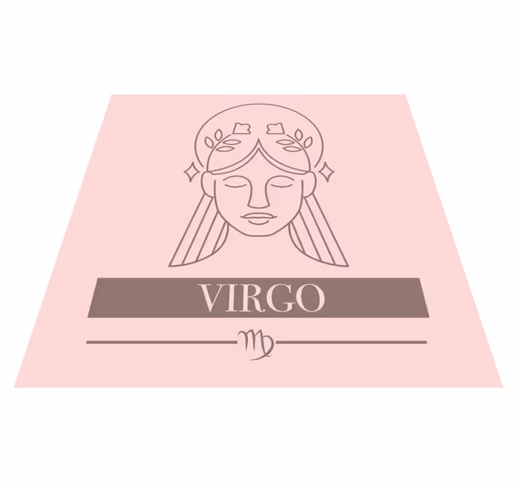 Covoare de vinil cu fraze simbol zodiacal fecioara - TenStickers