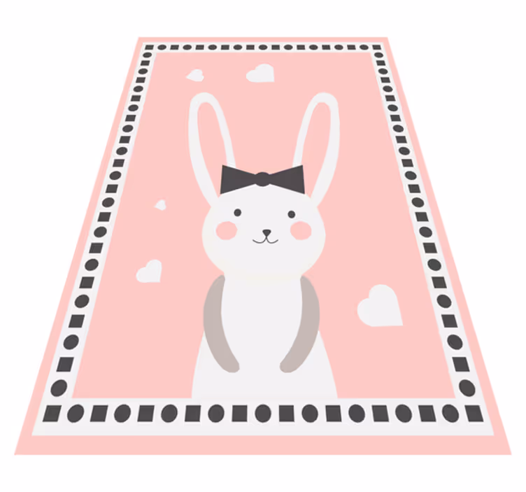 Covor de vinil pepiniere decor creșă iepurași - TenStickers