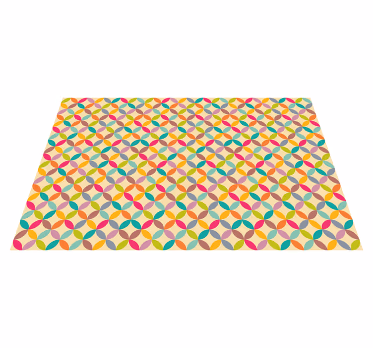 Covor de vinil geometric geometric colorat - TenStickers