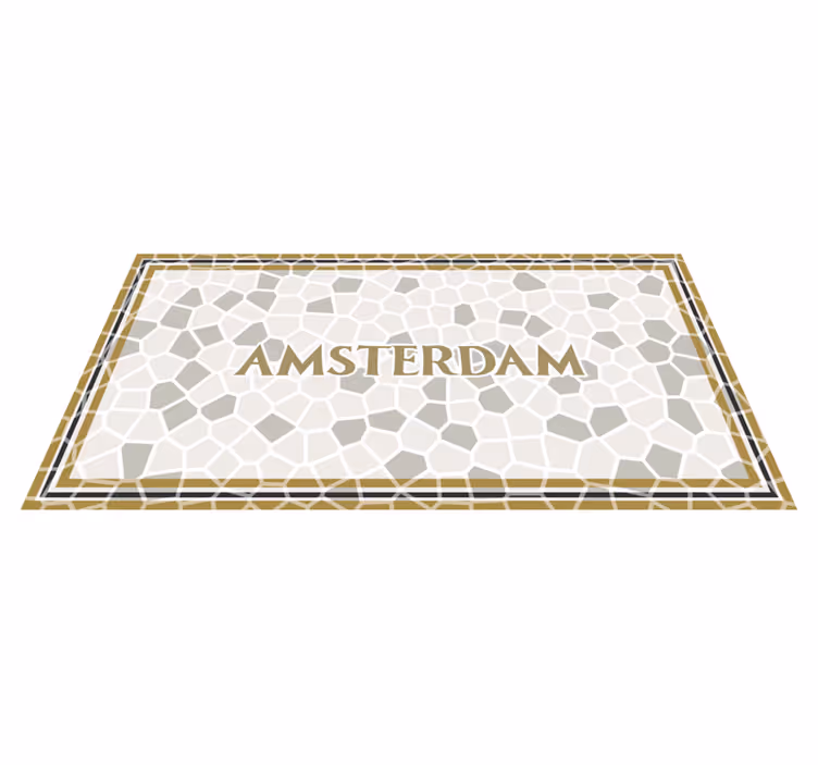 Covor de vinil mozaic mozaic de amsterdam - TenStickers