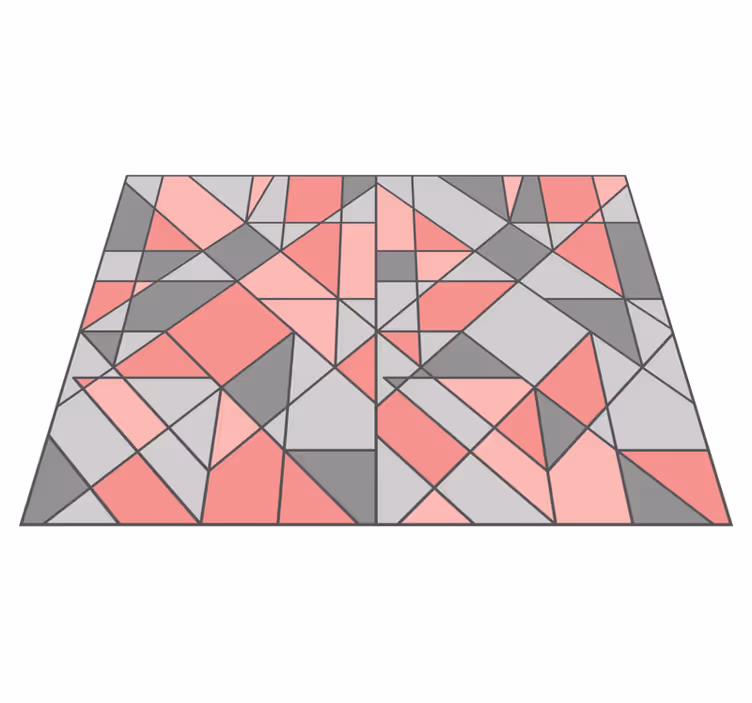 Covor de vinil geometric abstracție geometrică - TenStickers