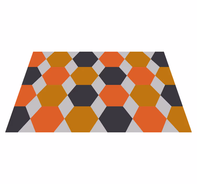 Covor de vinil geometric model hexagonal - TenStickers