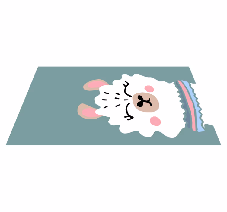 Covor de vinil pepiniere ilustrație de miel - TenStickers