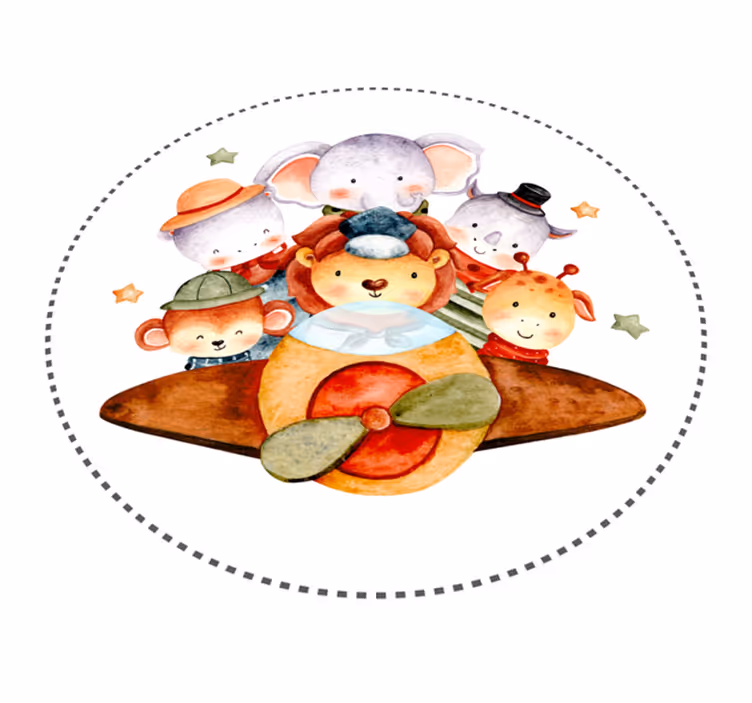 Covor de vinil pentru camera copilului însoțitorii copiilor - TenStickers