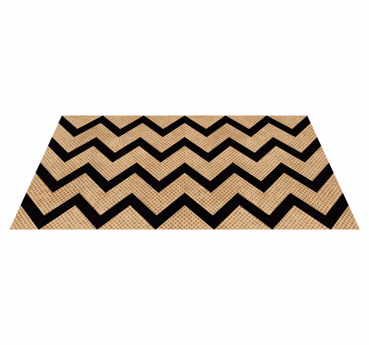 Covor de vinil geometric chevron texturat - TenStickers