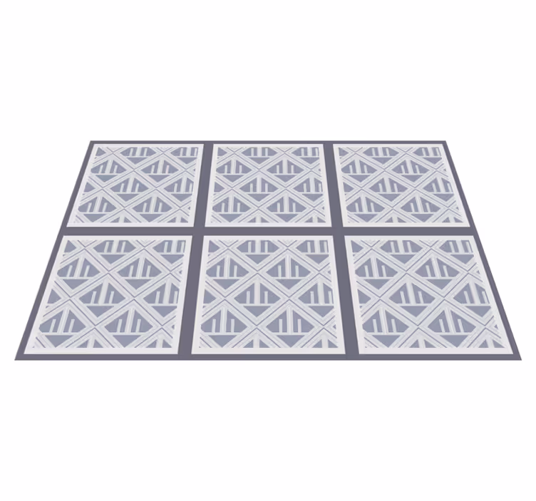 Covor de vinil geometric matrice de modele geometrice - TenStickers