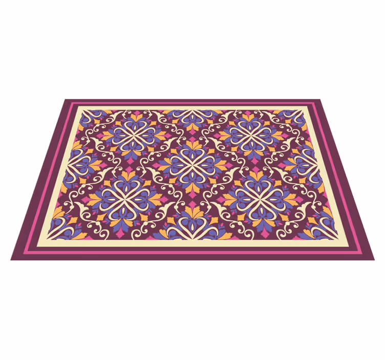 Covor de vinil geometric model de plăci ornamentate - TenStickers
