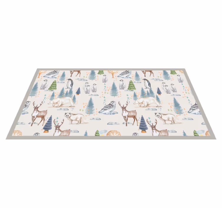 Covor vinil animal faunei sălbatice arctice - TenStickers