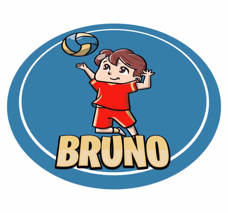 Covor de vinil cu nome sport personalizabil - TenStickers