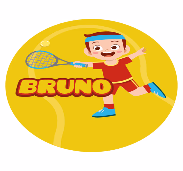 Covor de vinil cu nome sport personalizat - TenStickers