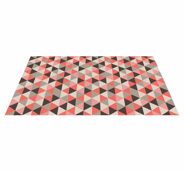 Covor de vinil geometric matrice triunghiulară cubistă - TenStickers