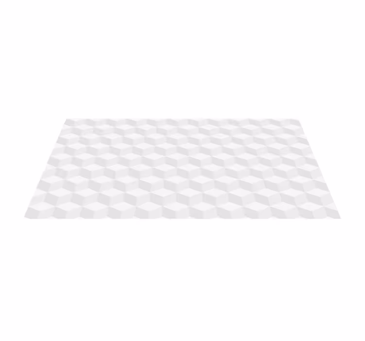 Covor de vinil geometric iluzie cubică - TenStickers
