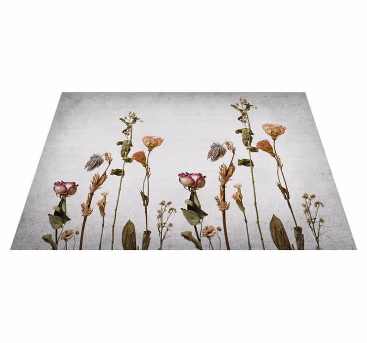 Covor vinil flori și plante imagini botanice - TenStickers
