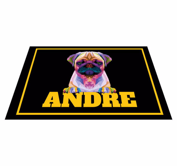 Covor de vinil cu nome animal de companie personalizabil - TenStickers