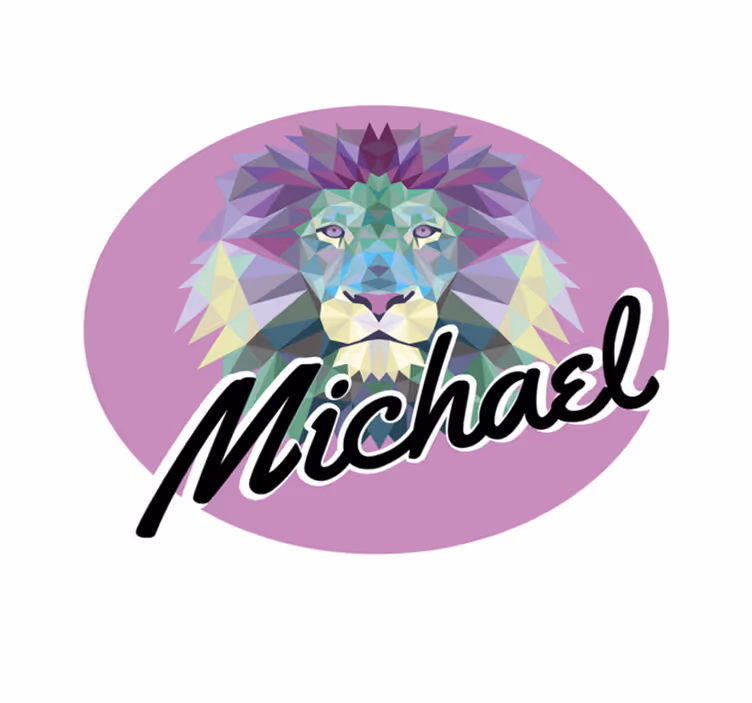 Covor de vinil cu nome leu personalizabil - TenStickers