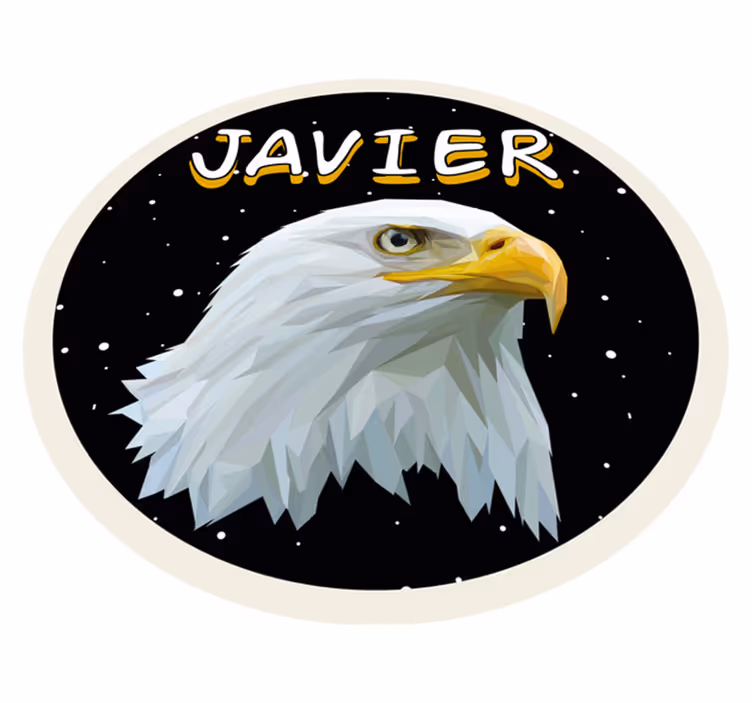 Covor de vinil cu nome vultur personalizabil - TenStickers