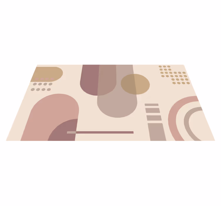 Covor de vinil geometric armonie forme geometrice - TenStickers