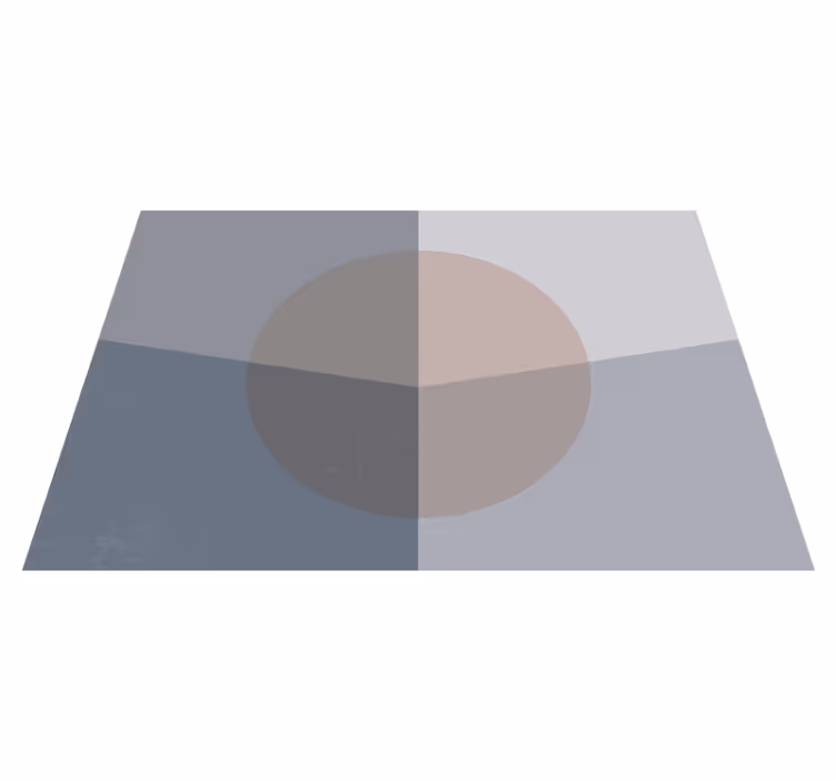 Covor de vinil geometric cercuri suprapuse - TenStickers