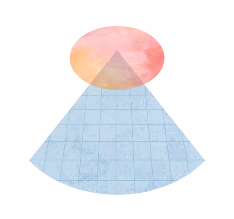 Covor vinil minimalist triunghi de gradient geometric - TenStickers